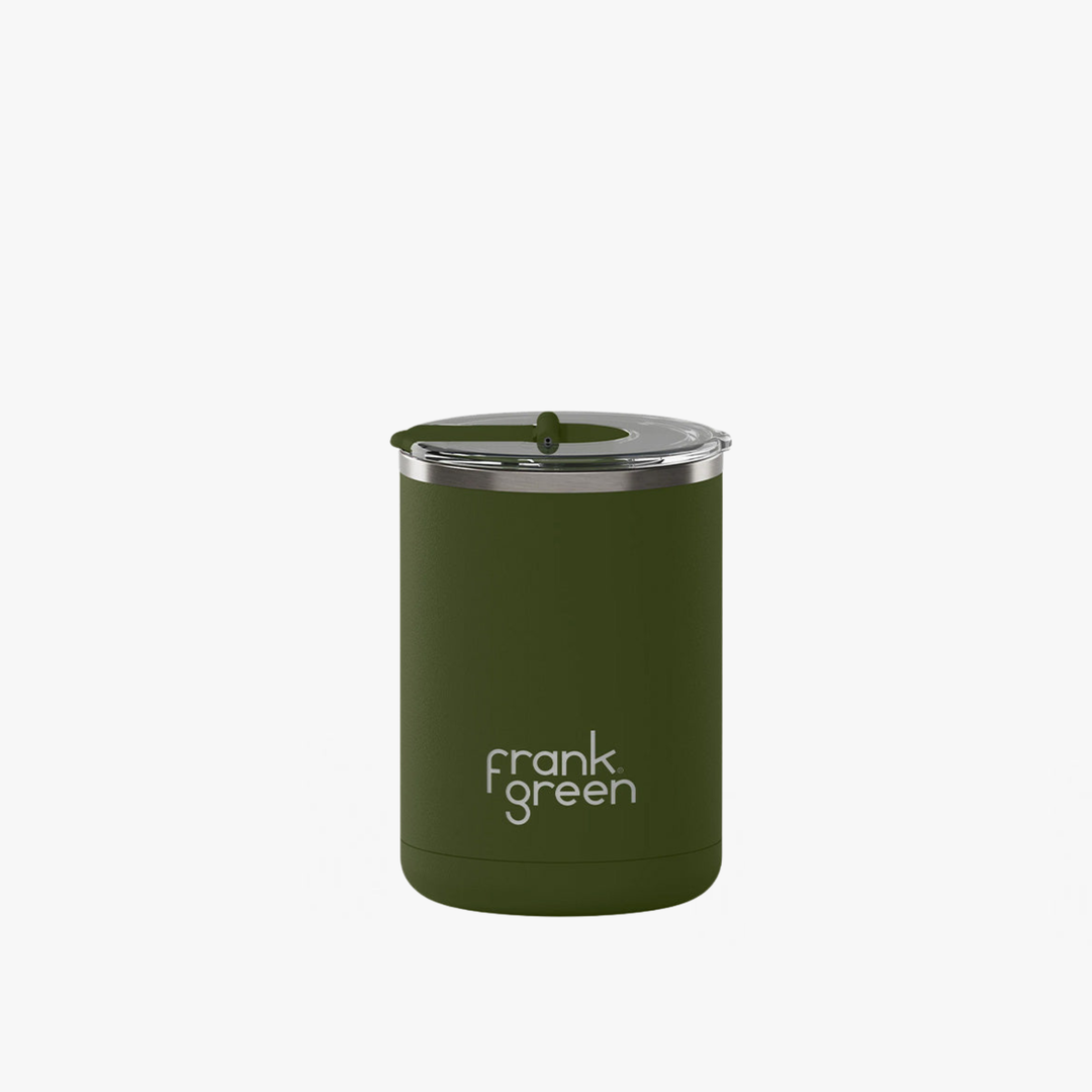 Frank Green | Ceramic Lined Coffee Cup 12oz - Khaki | Shut the Front Door