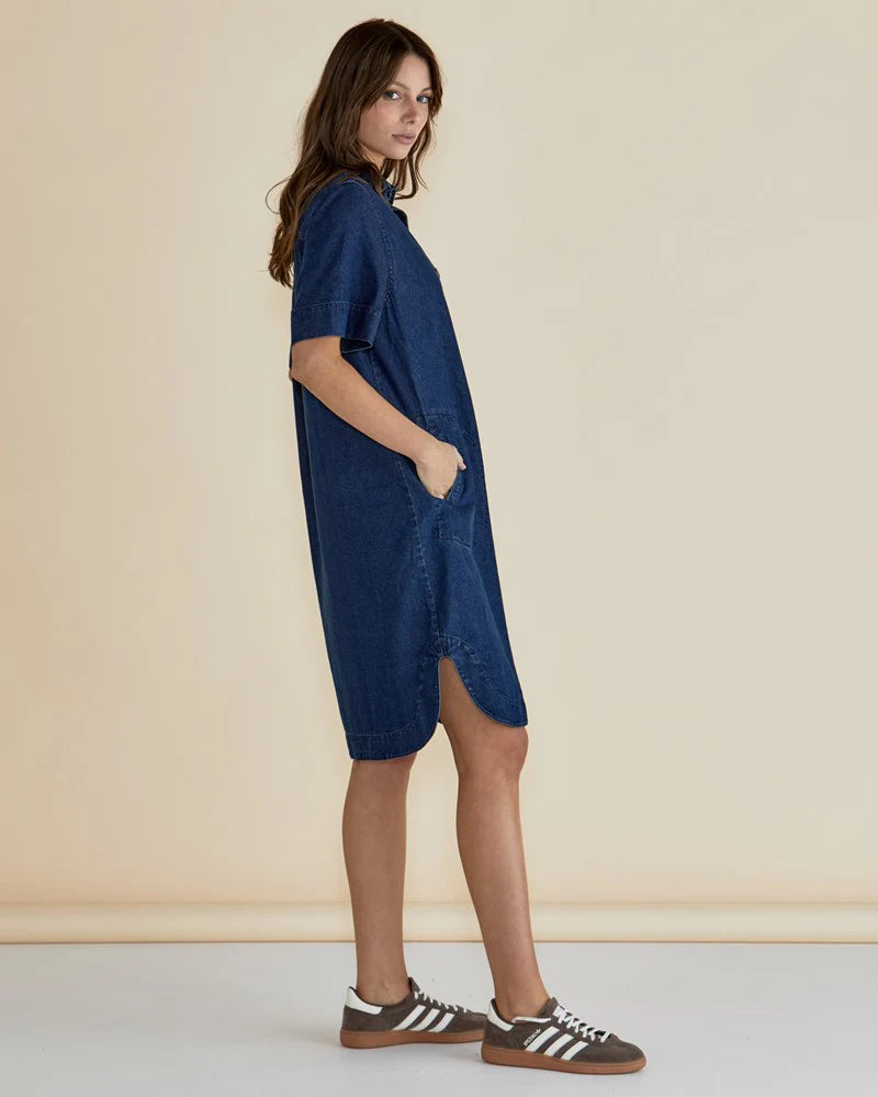 Betty Basics | Dawson Denim Dress - Vintage Wash | Shut the Front Door