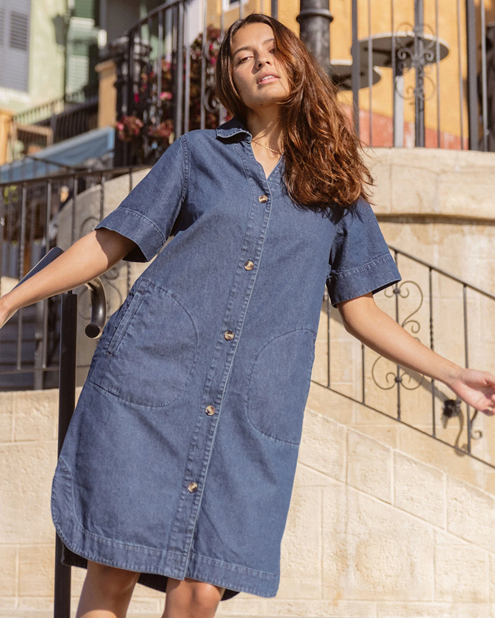 Betty Basics | Dawson Denim Dress - Vintage Wash | Shut the Front Door