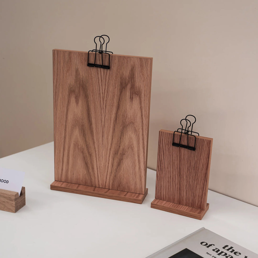 MOOD | Clip Stand Slim - A5 Oak | Shut the Front Door