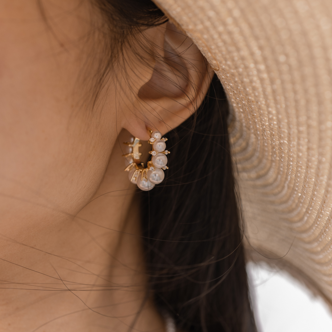 Antigone | Billie Earrings - Pearl | Shut the Front Door