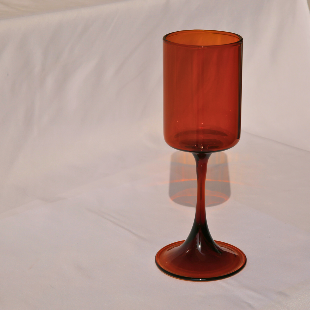 Garcia | Wine Glass 350ml - Amber | Shut the Front Door