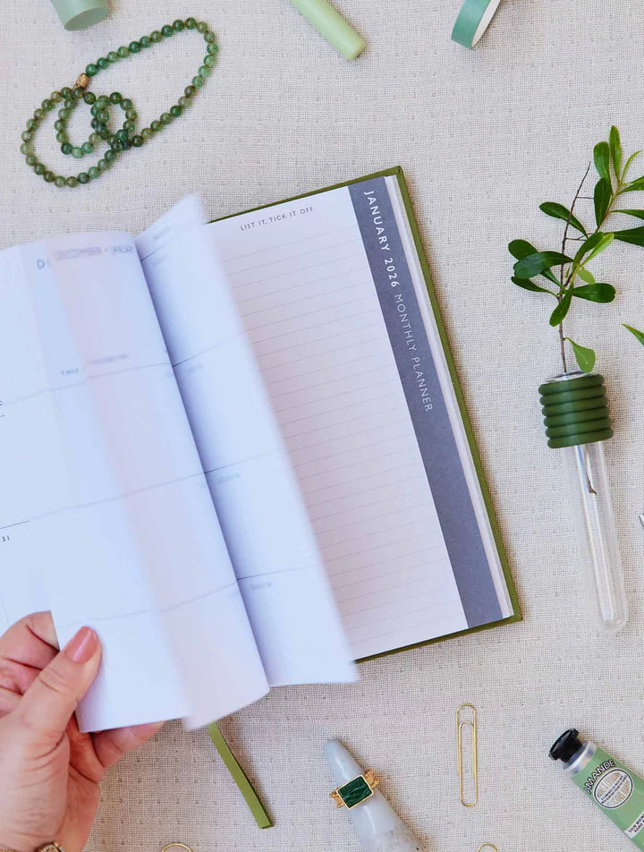 Write to Me Stationery | 2025 Weekly Planner - Forest | Shut the Front Door