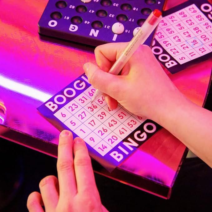 Talking Tables | Boogie Bingo Game with Metal Bingo Cage | Shut the Front Door