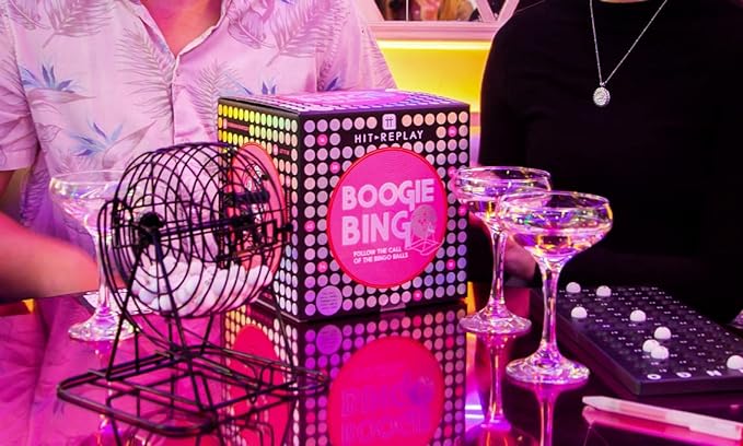 Talking Tables | Boogie Bingo Game with Metal Bingo Cage | Shut the Front Door