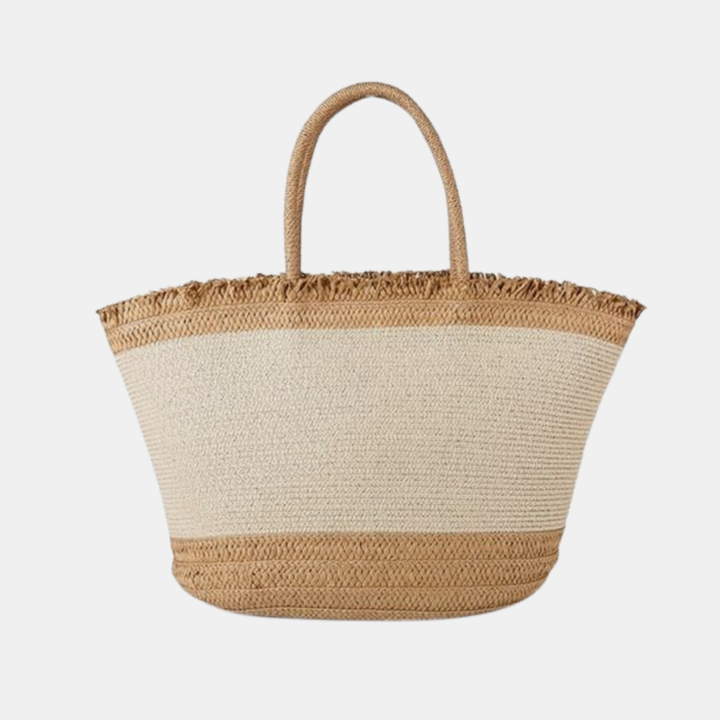 Antigone | Fringed Summer Bag - Natural | Shut the Front Door