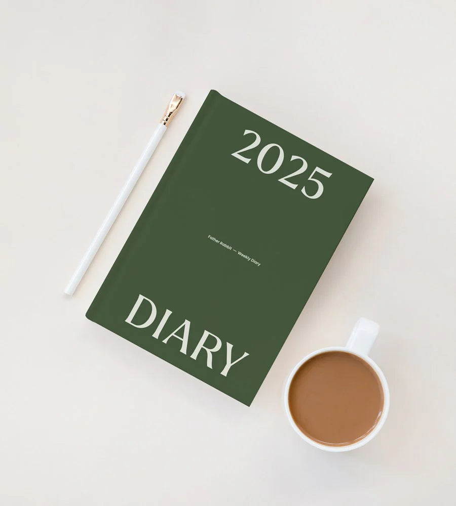 Father Rabbit | Father Rabbit 2025 Weekly Diary - Olive | Shut the Front Door