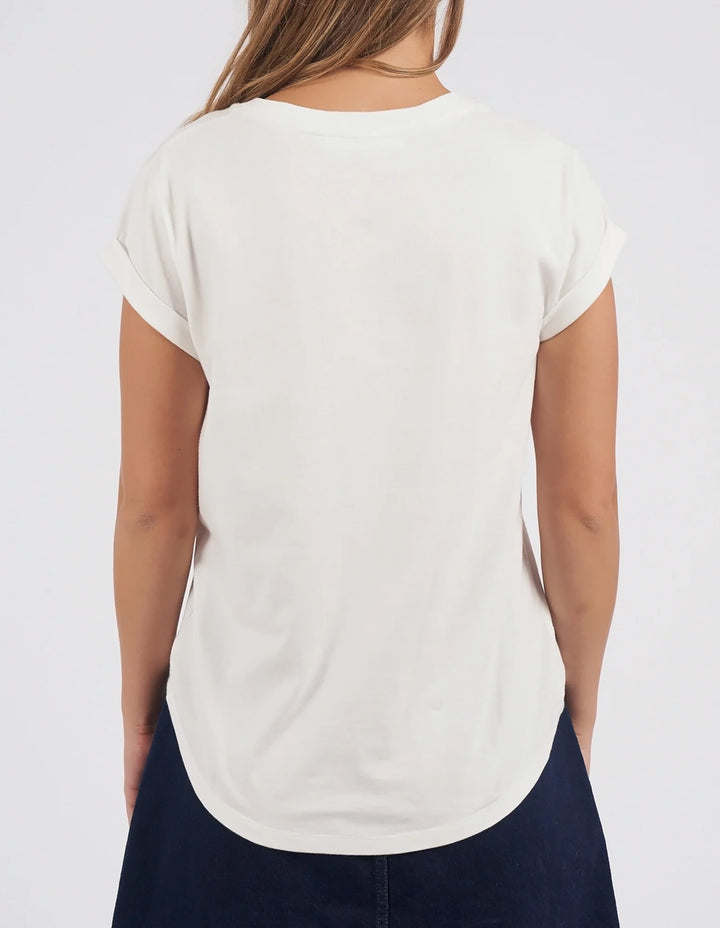 Foxwood | Rosette Tee - White | Shut the Front Door