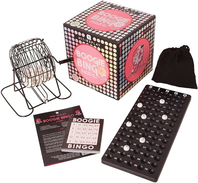 Talking Tables | Boogie Bingo Game with Metal Bingo Cage | Shut the Front Door