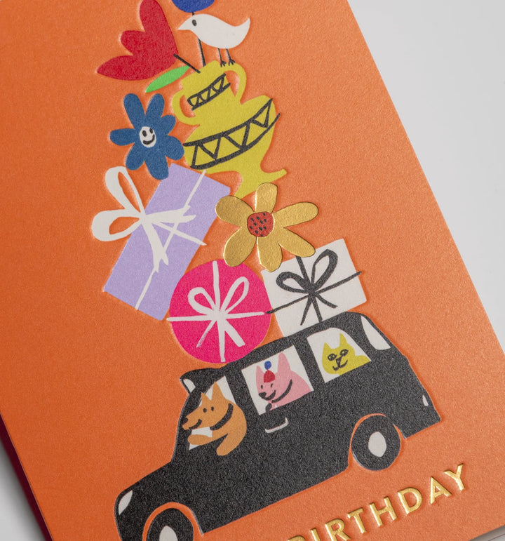 Lagom | Card Happy Birthday Black Cab | Shut the Front Door