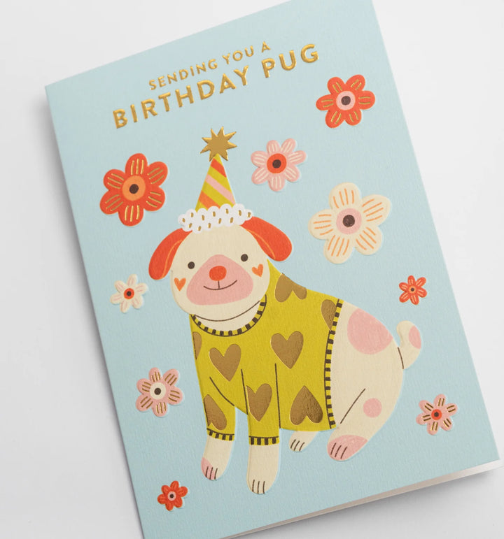 Lagom | Card Sending a Birthday Pug | Shut the Front Door