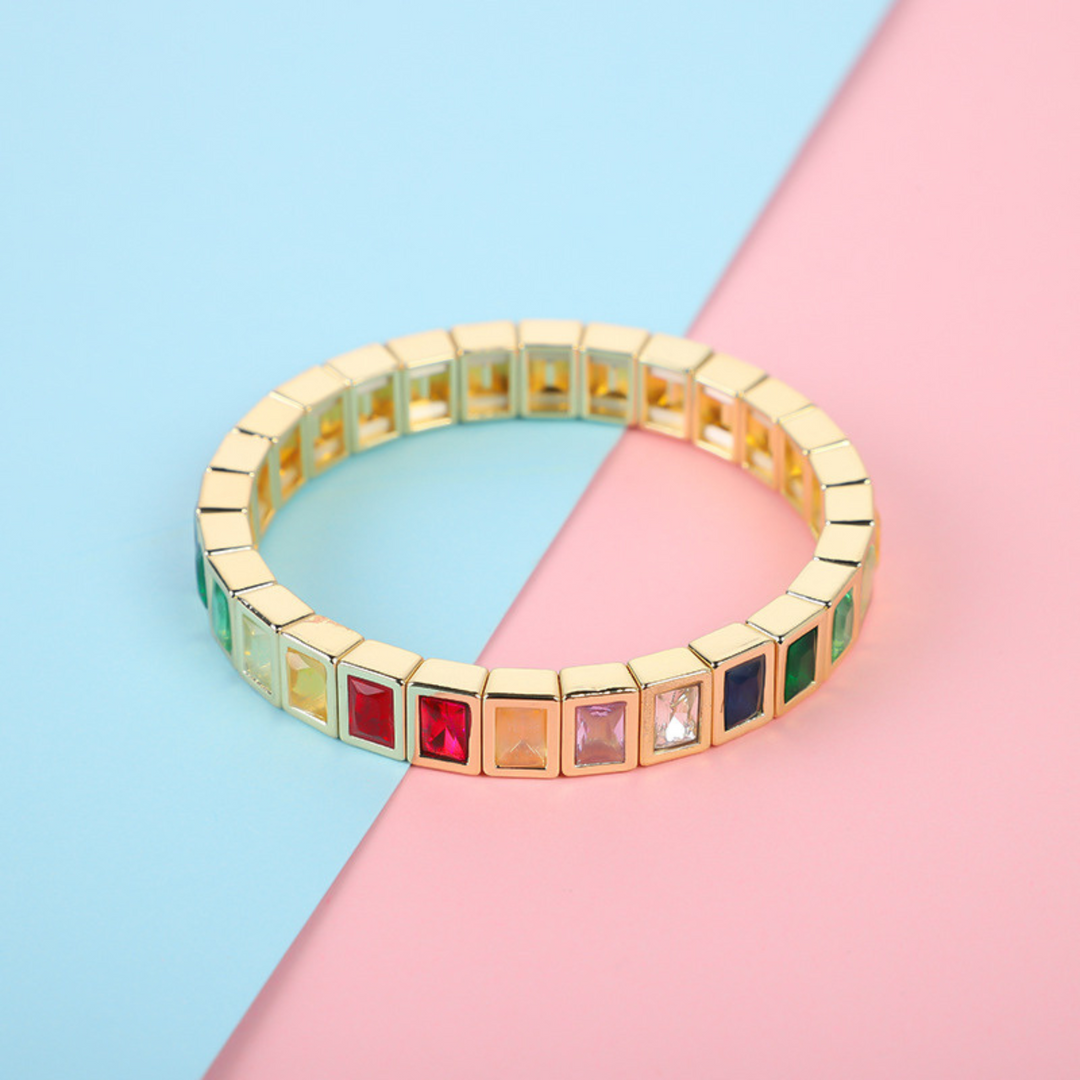 Antigone | Chrissy Bracelet - Gold/Multi | Shut the Front Door