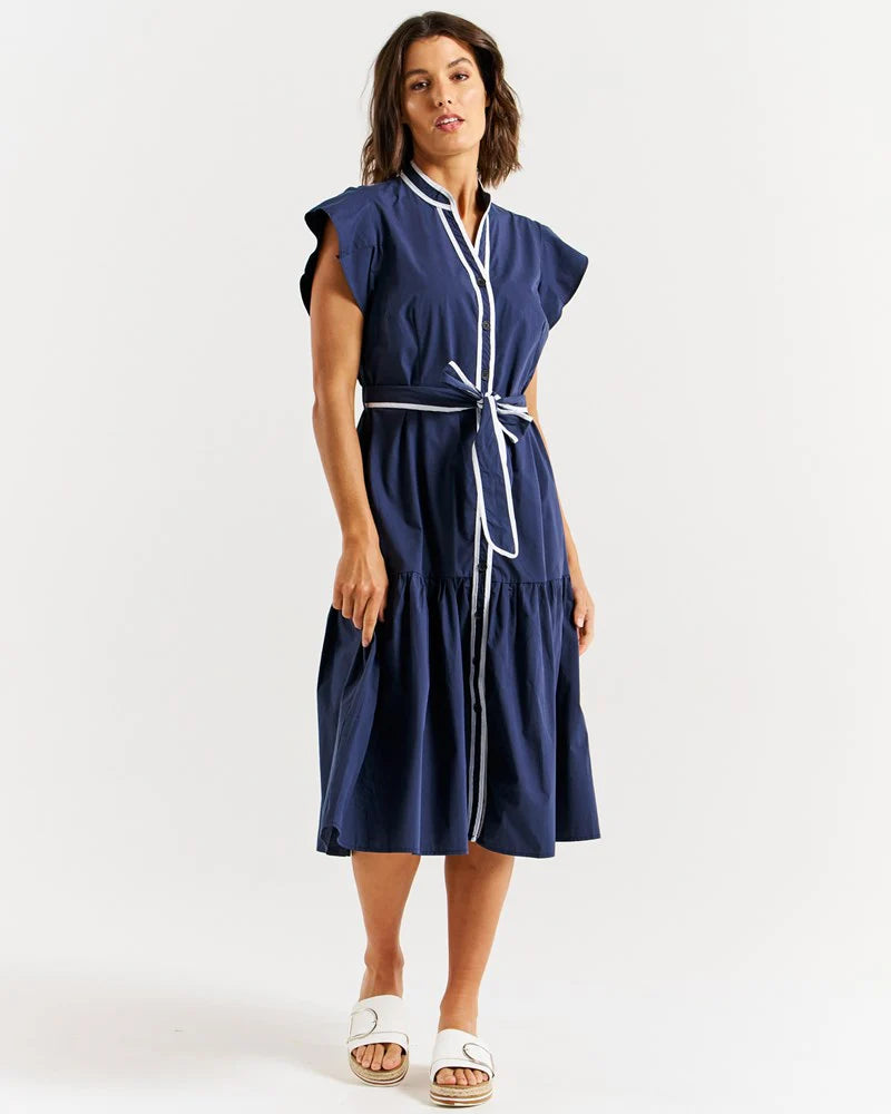 Betty Basics | Mari Dress - Navy | Shut the Front Door