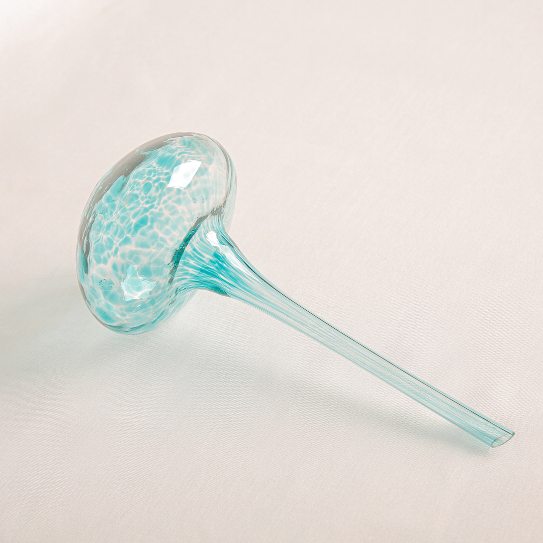 Garcia | Glass Plant Feeder Mushroom - Aqua | Shut the Front Door