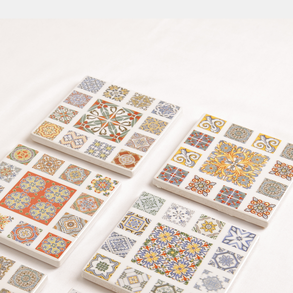 Garcia | Porcelain Coasters Square - Mosaic | Shut the Front Door