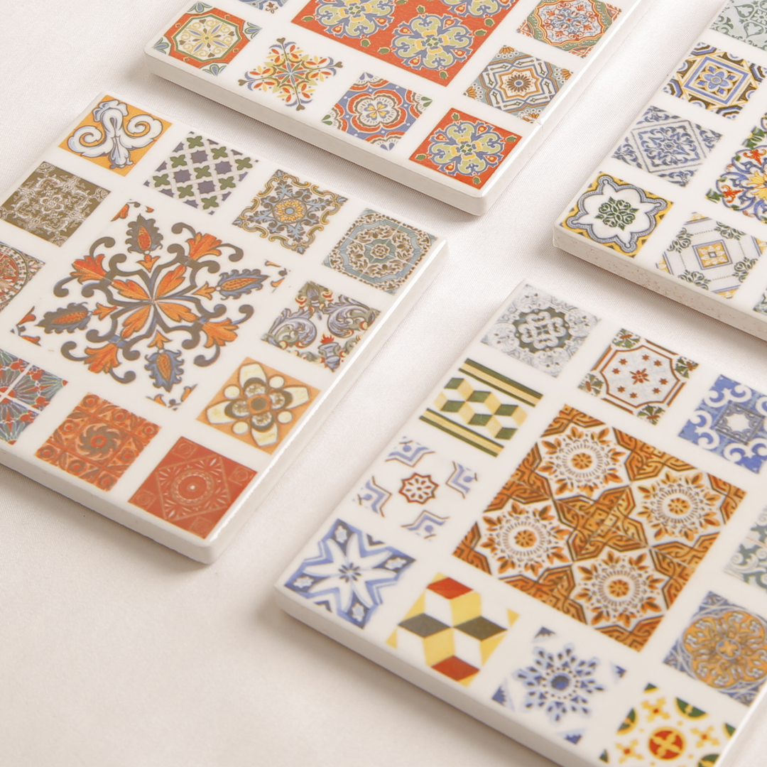 Garcia | Porcelain Coasters Square - Mosaic | Shut the Front Door