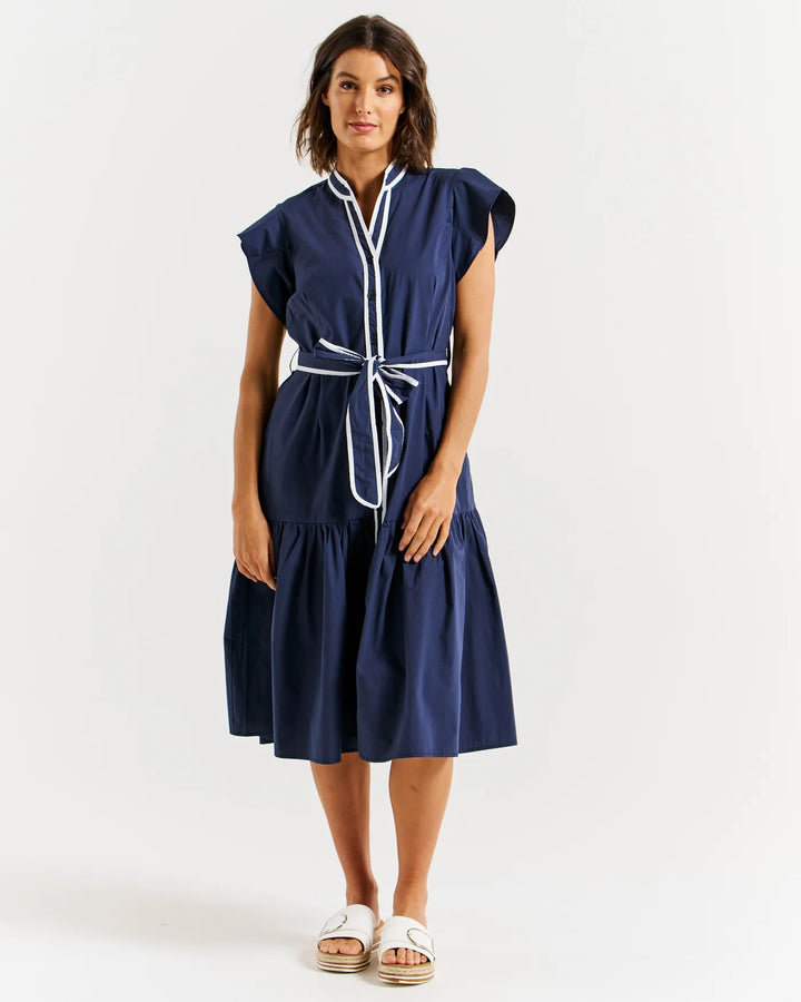 Betty Basics | Mari Dress - Navy | Shut the Front Door