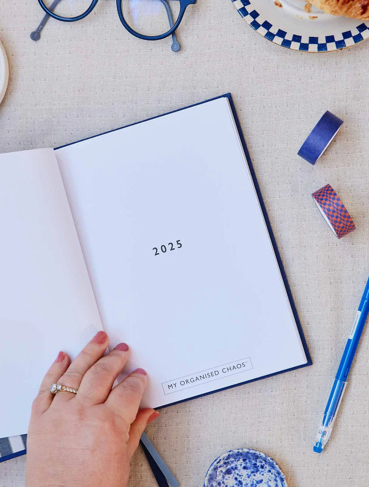 Write to Me Stationery | 2025 Weekly Planner - Indigo | Shut the Front Door