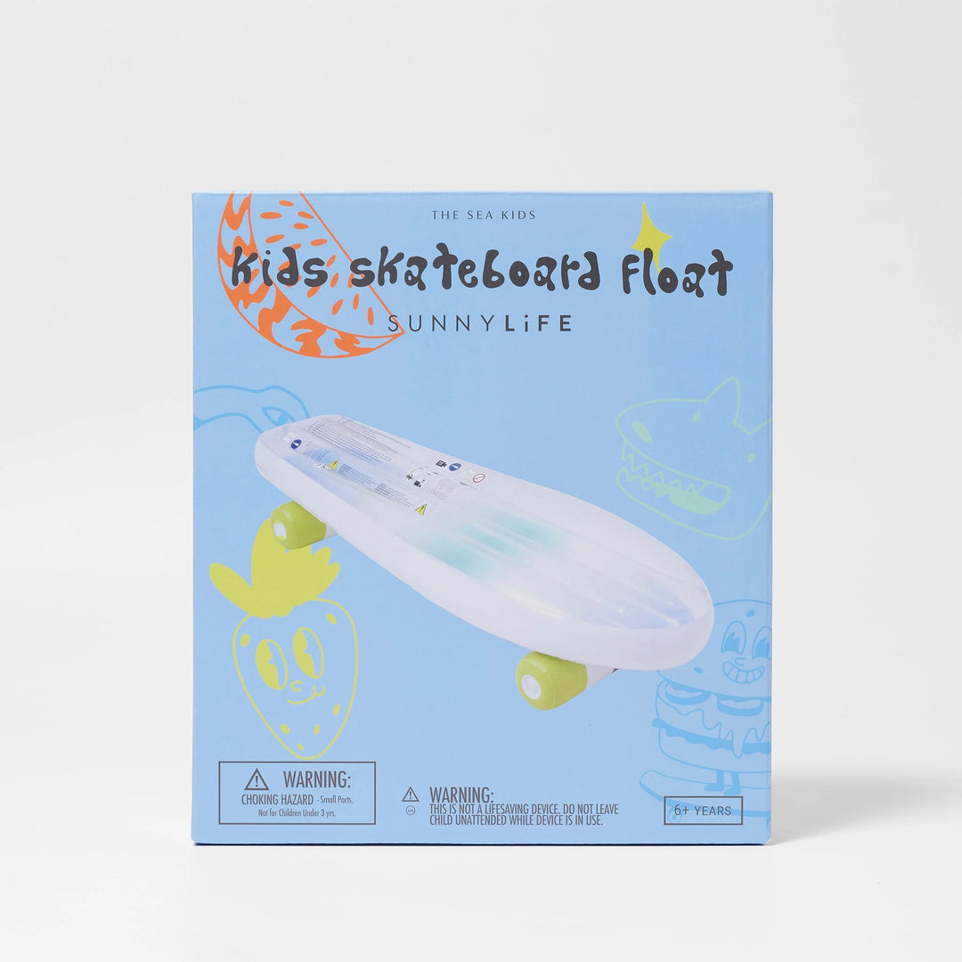 Sunnylife | Kids Skateboard Float - The Sea Kids Blue-Lime | Shut the Front Door