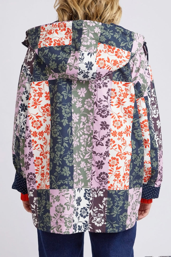 Elm Knitwear | Linear Floral Raincoat - Print | Shut the Front Door