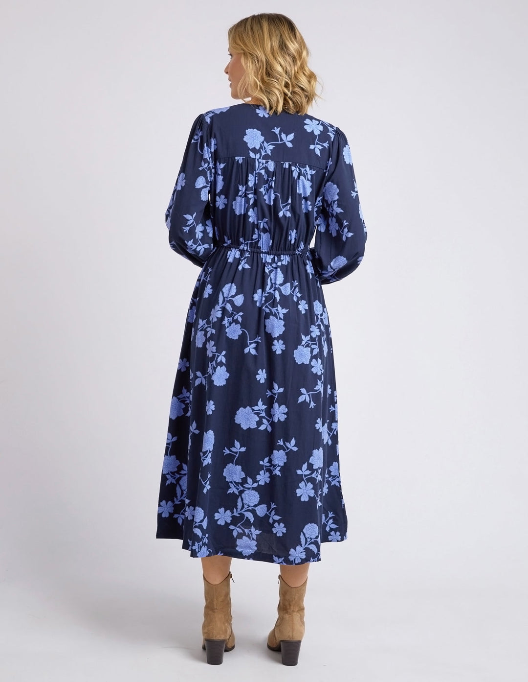 Elm Knitwear | Kacey Floral Dress - Navy | Shut the Front Door