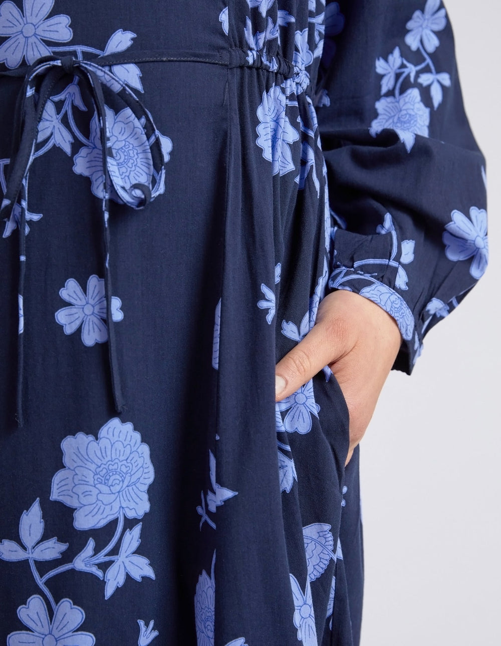 Elm Knitwear | Kacey Floral Dress - Navy | Shut the Front Door