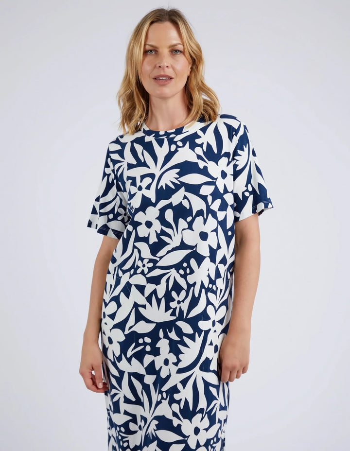 Elm Knitwear | Stencil Floral Tee Dress | Shut the Front Door