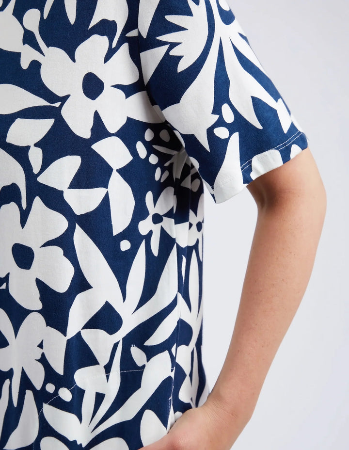 Elm Knitwear | Stencil Floral Tee Dress | Shut the Front Door