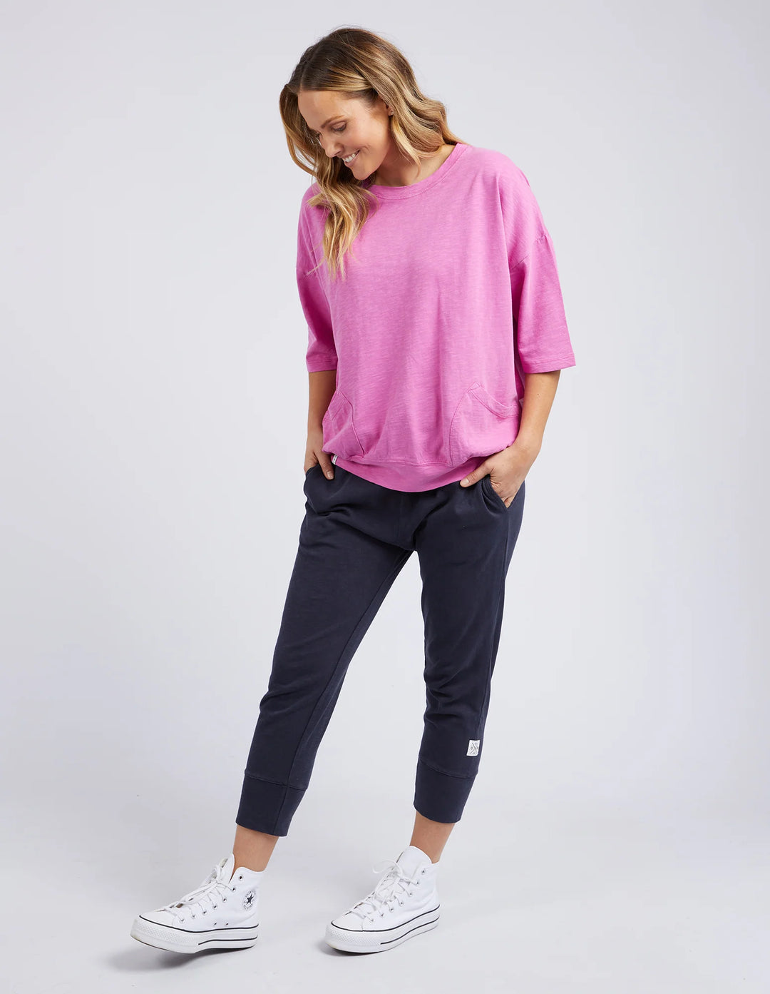 Elm Knitwear | Mazie Sweat - Super Pink | Shut the Front Door