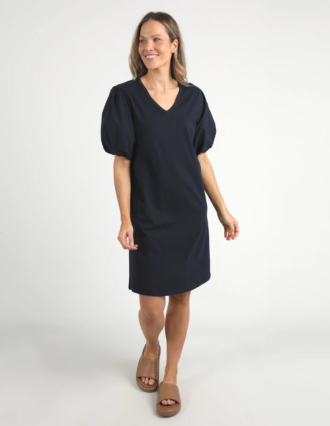 Elm Knitwear | Joy Dress - Navy | Shut the Front Door