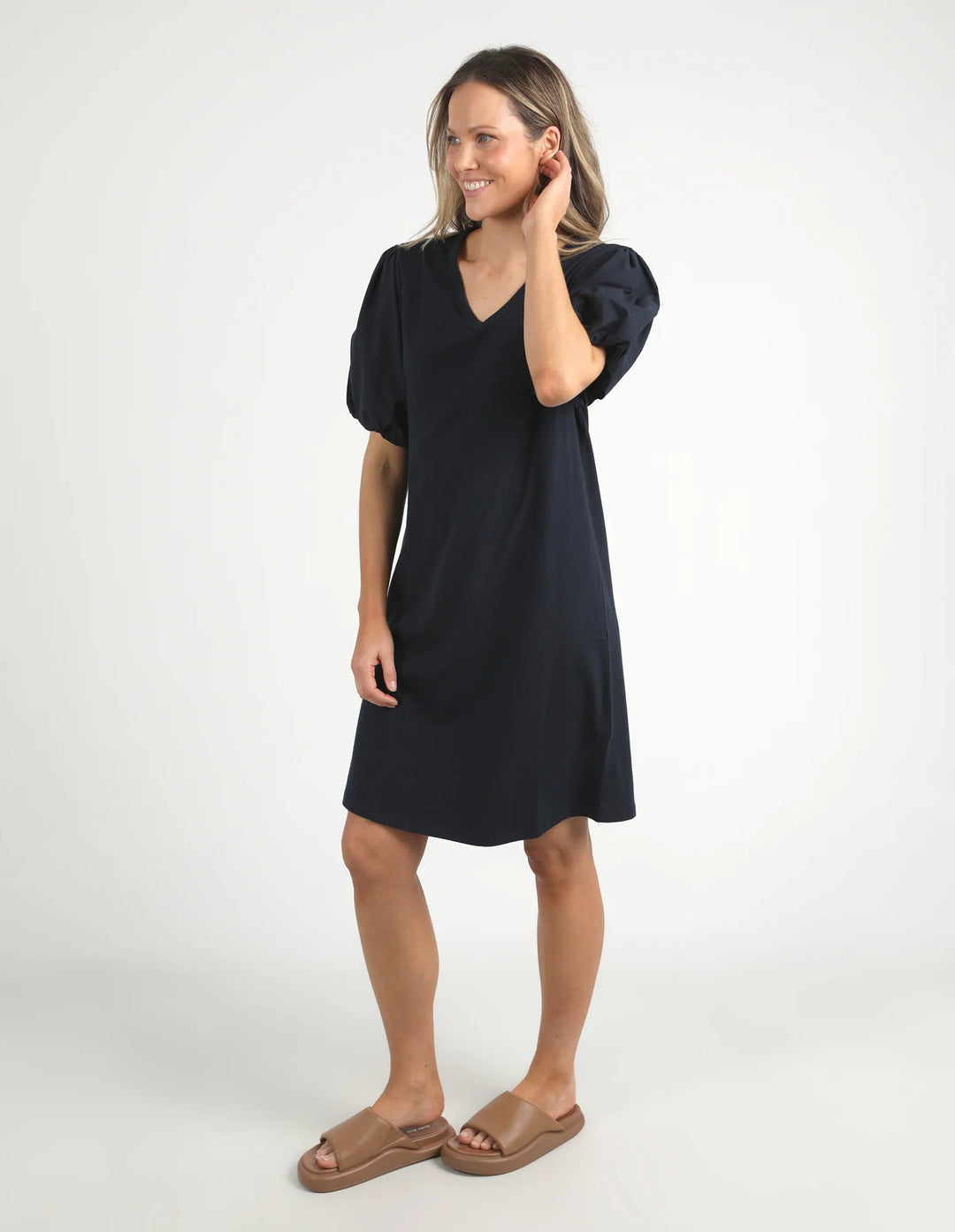 Elm Knitwear | Joy Dress - Navy | Shut the Front Door