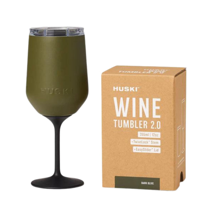 Huski | Huski Wine Tumbler - Dark Olive | Shut the Front Door