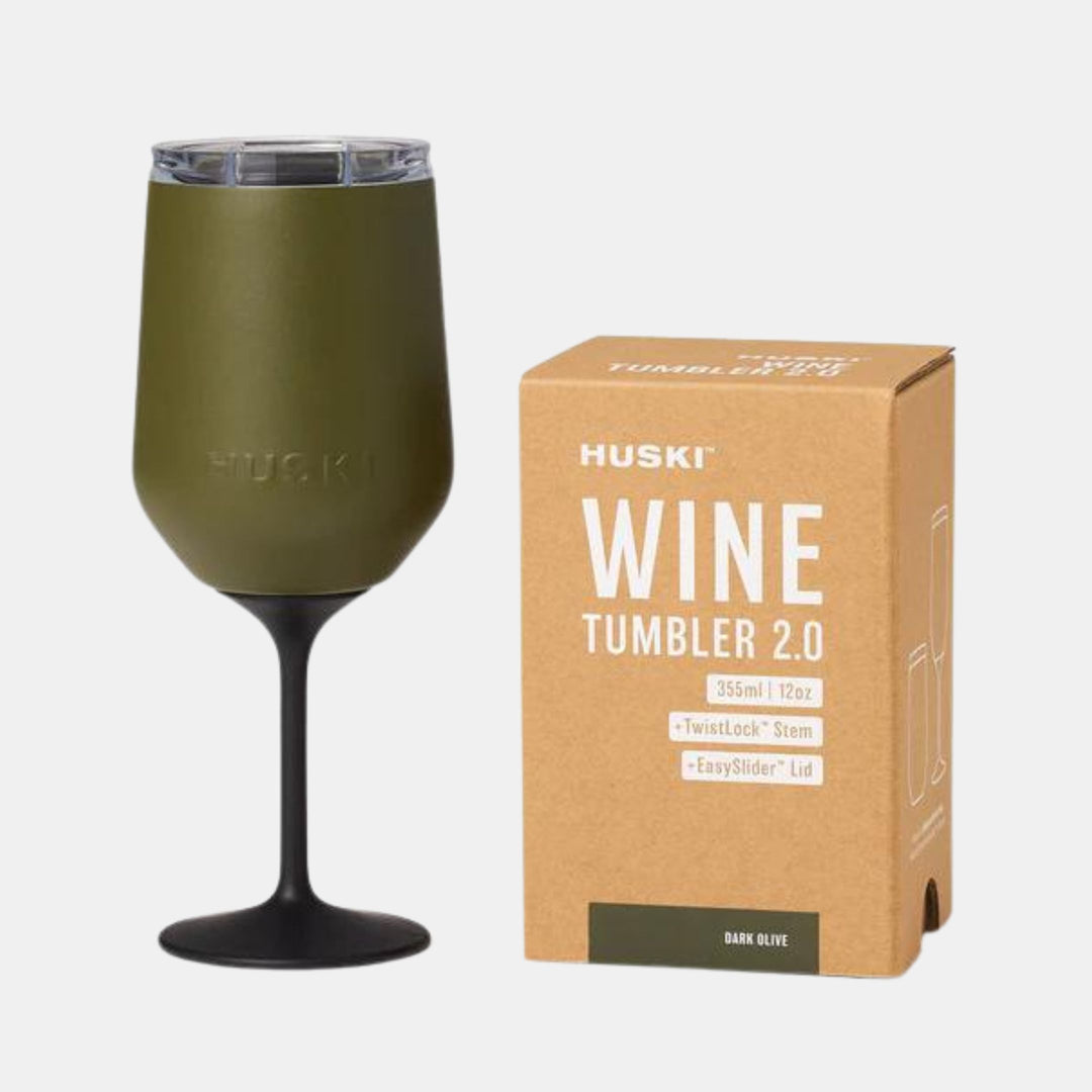 Huski | Huski Wine Tumbler - Dark Olive | Shut the Front Door