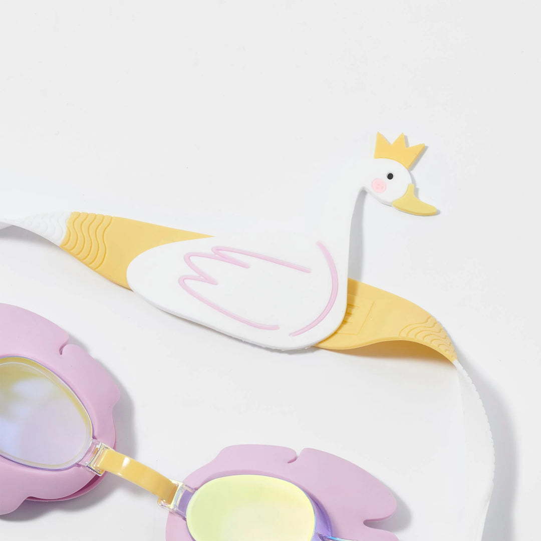 Sunnylife | Kids Swim Goggles - Princess Swan Multi | Shut the Front Door