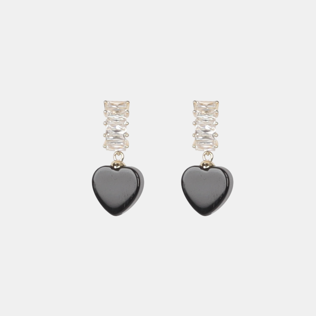 Antigone | Lotus Earrings - Black/Silver | Shut the Front Door