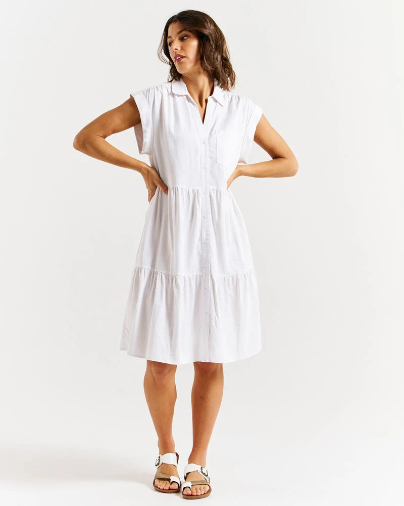 Betty Basics | Zurich Dress -White | Shut the Front Door