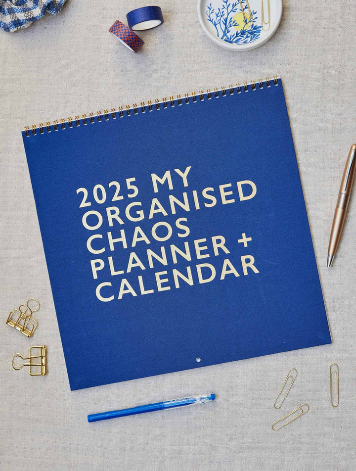 Write to Me Stationery | 2025 Linen Planner & Calendar - Indigo | Shut the Front Door