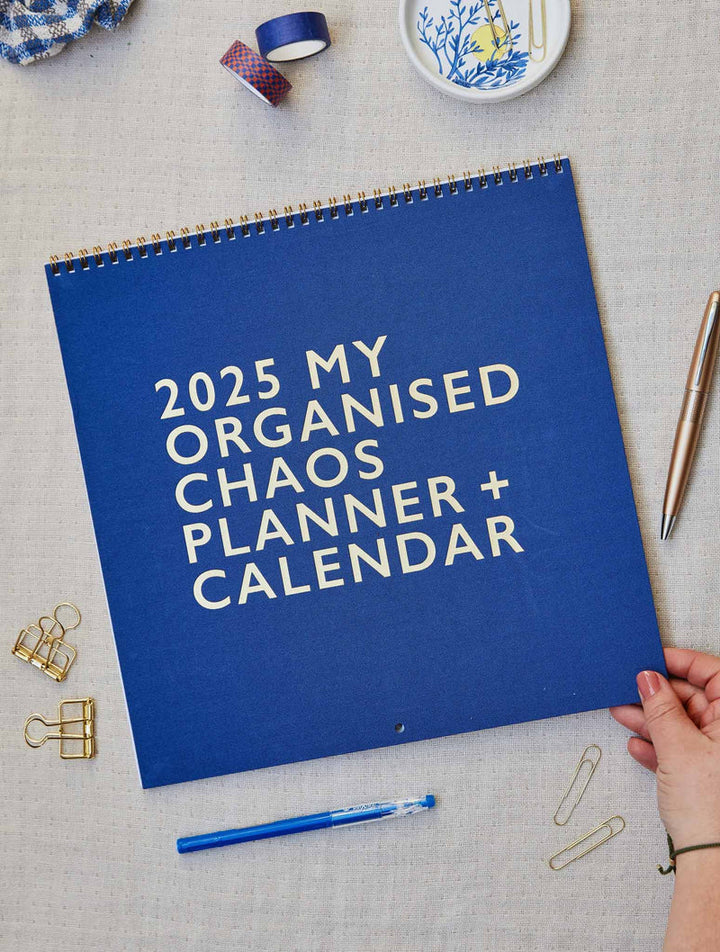 Write to Me Stationery | 2025 Linen Planner & Calendar - Indigo | Shut the Front Door