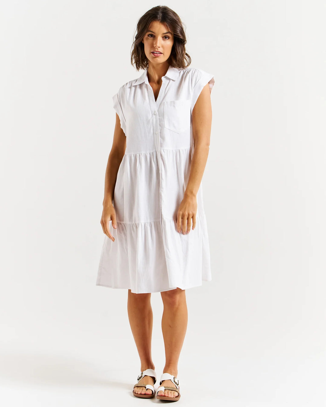 Betty Basics | Zurich Dress -White | Shut the Front Door