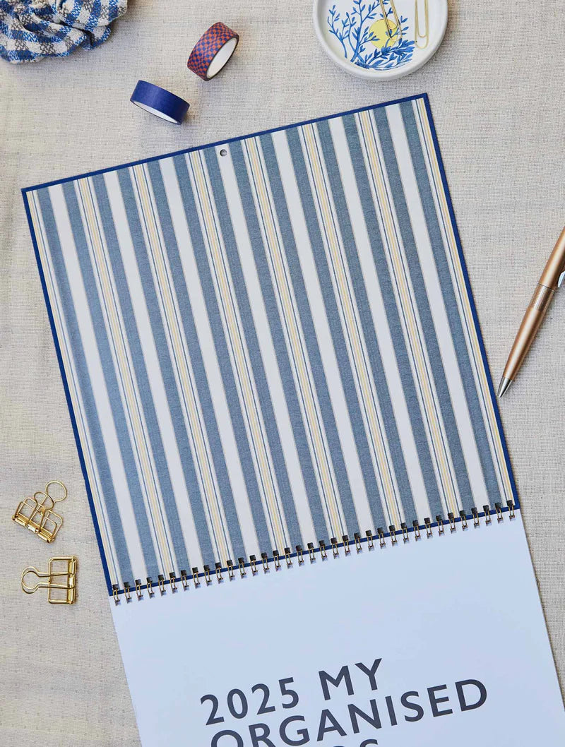 Write to Me Stationery | 2025 Linen Planner & Calendar - Indigo | Shut the Front Door