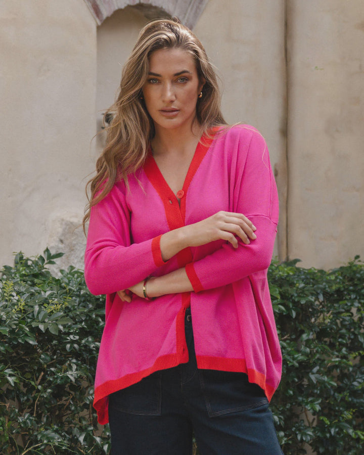 Betty Basics | Hampton Cardigan - Pink | Shut the Front Door