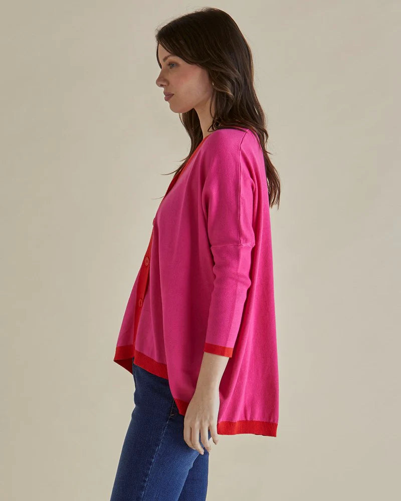 Betty Basics | Hampton Cardigan - Pink | Shut the Front Door