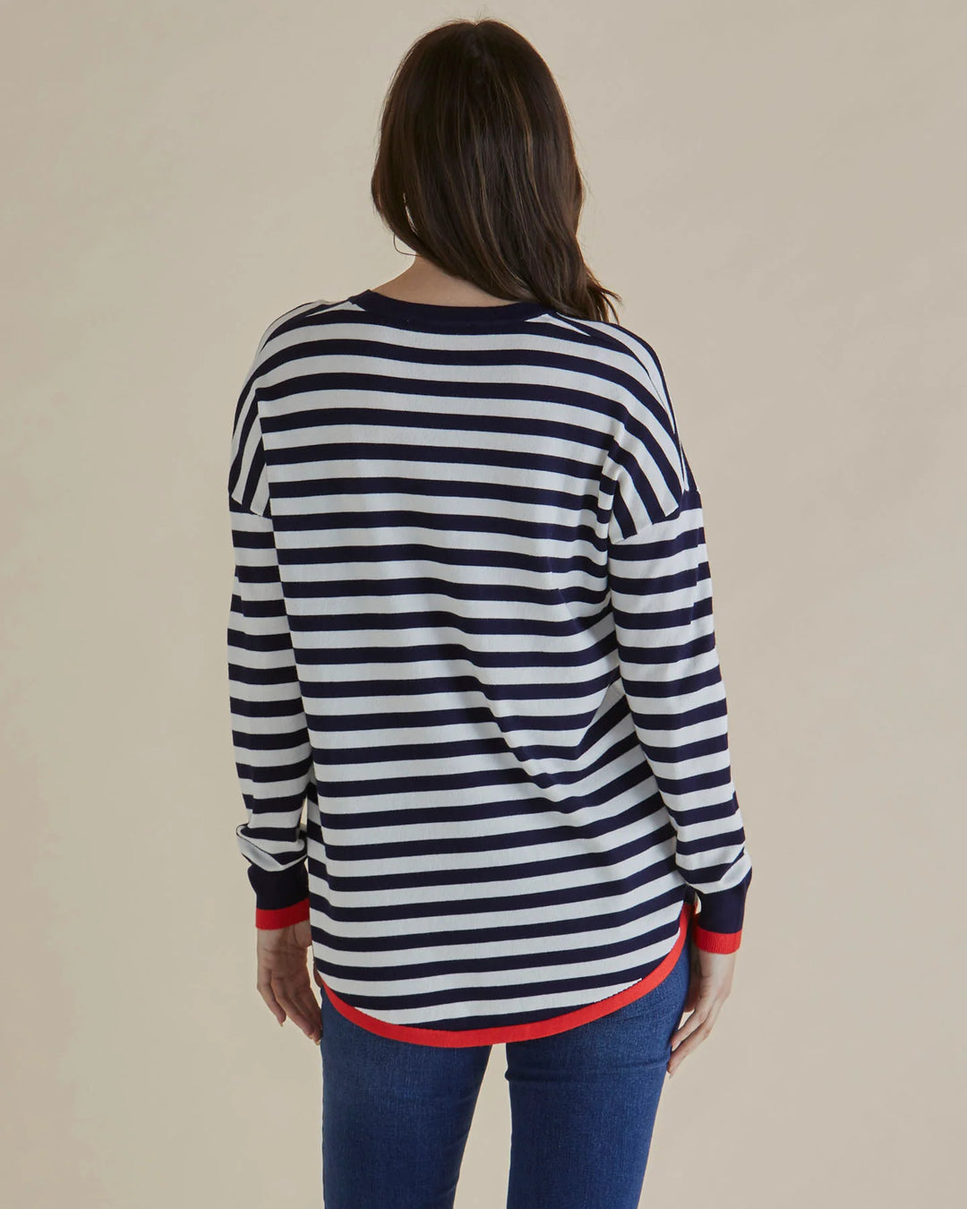 Betty Basics | Sophie Knit Jumper - Navy Stripe | Shut the Front Door