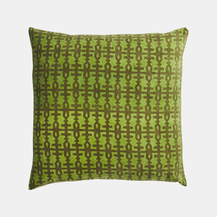 SAGE & CLARE | Amata Velvet Cushion - Palm | Shut the Front Door