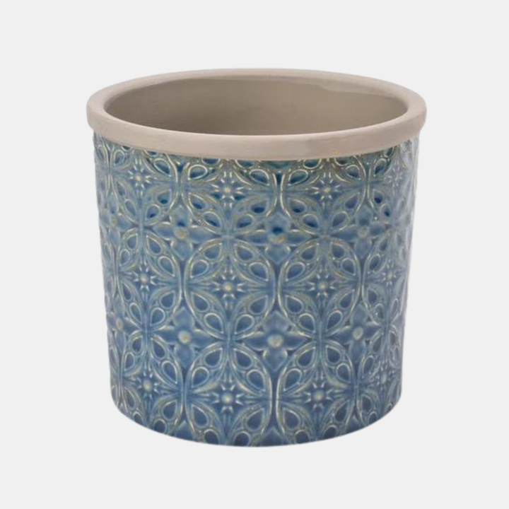 Burgon & Ball | Glazed Pot - Porto Large Dark Blue | Shut the Front Door