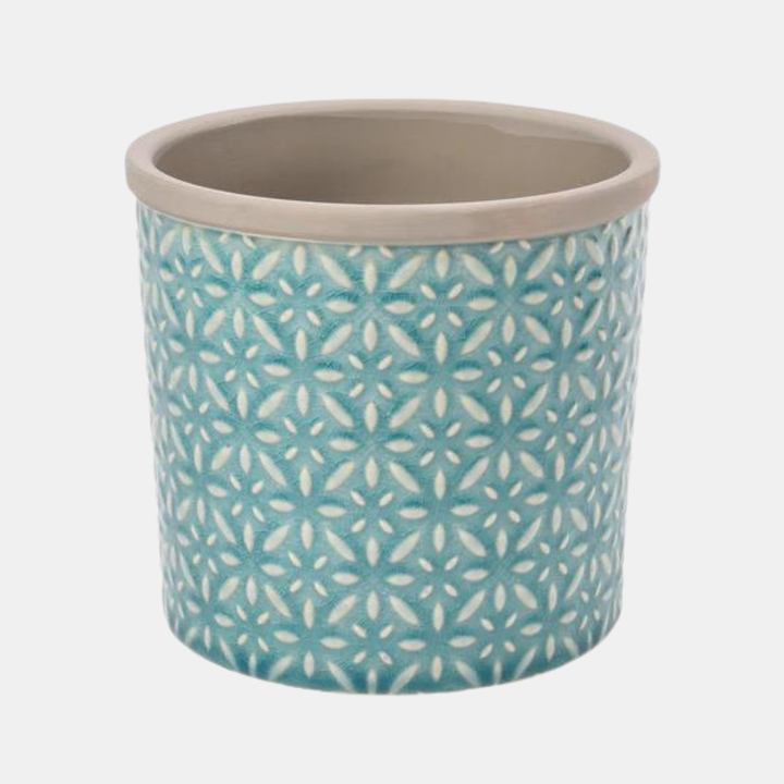 Burgon & Ball | Glazed Pot - Tuscany Small Blue | Shut the Front Door