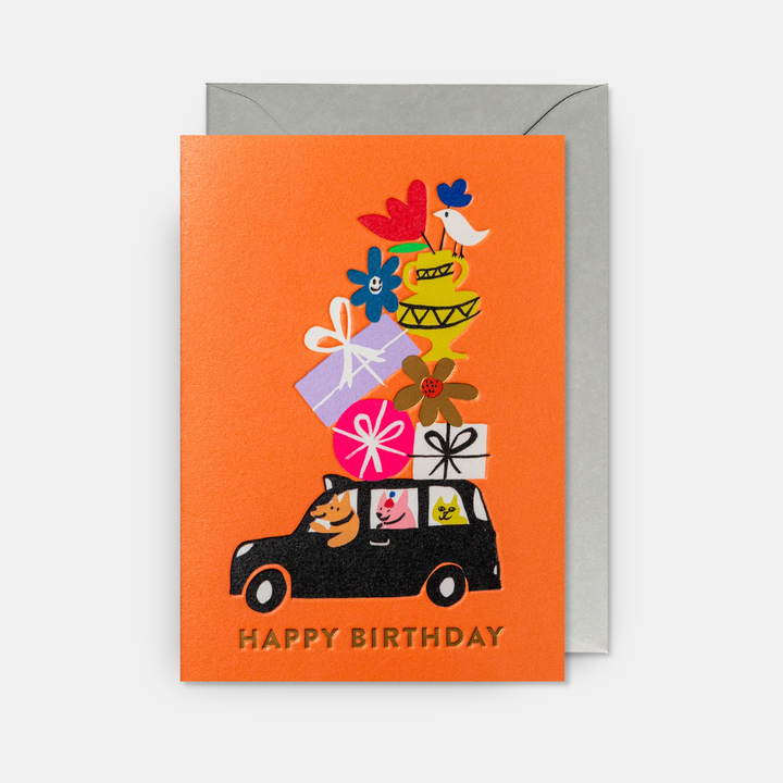 Lagom | Card Happy Birthday Black Cab | Shut the Front Door