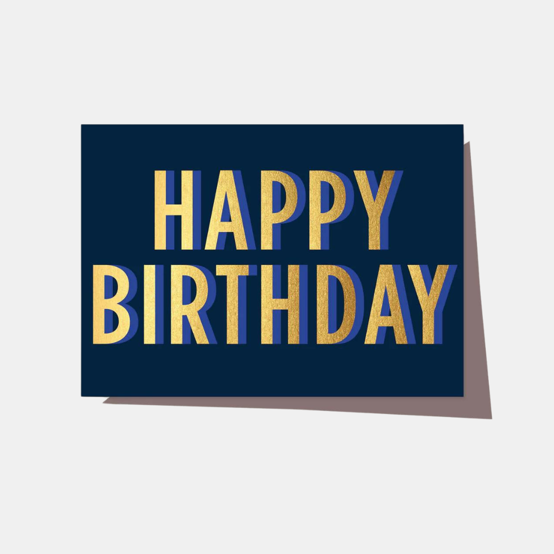 Elm Paper | Card Birthday Neon Navy | Shut the Front Door