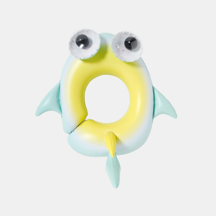 Sunnylife | Kids Tube Pool Ring - Salty the Shark Multi | Shut the Front Door