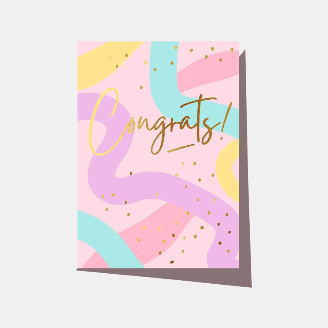 Elm Paper | Card Congrats Streamers | Shut the Front Door